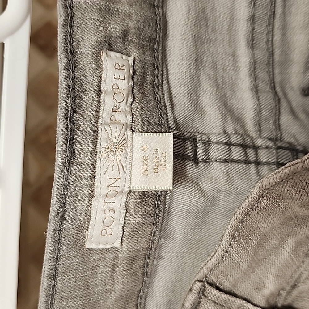 🖤🩶 BOSTON PROPER Gray Embellished JEANS 🩶🖤 - Picture 5 of 11